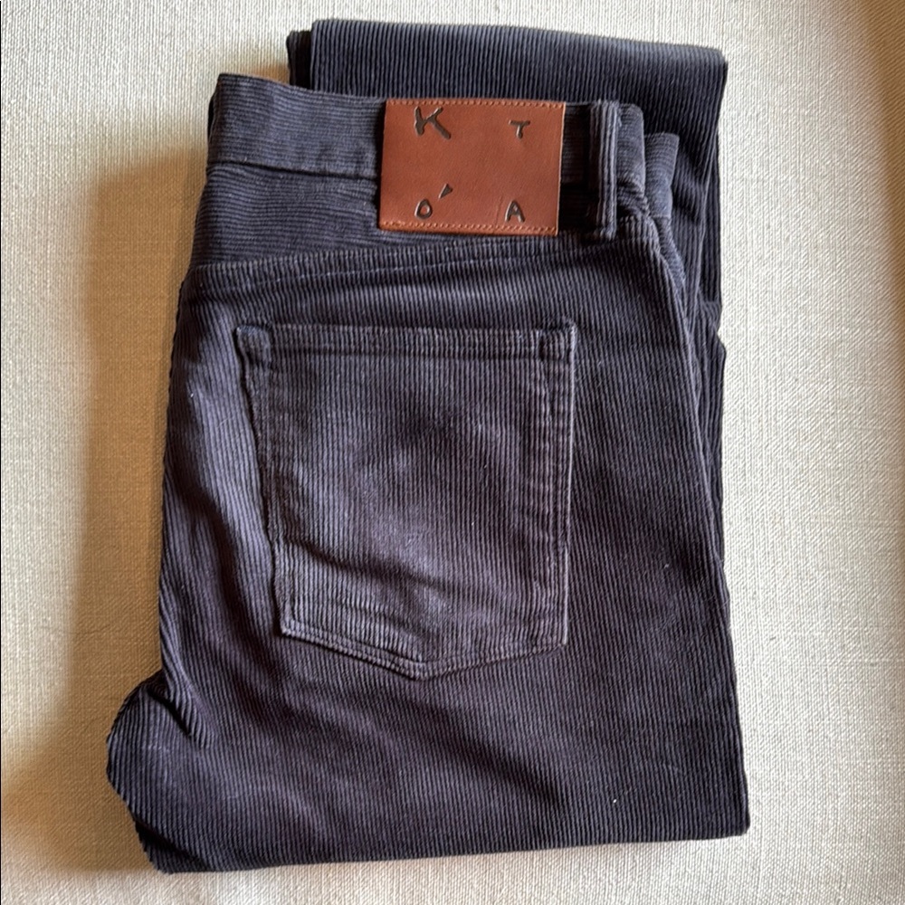 Charcoal Corduroy Pants